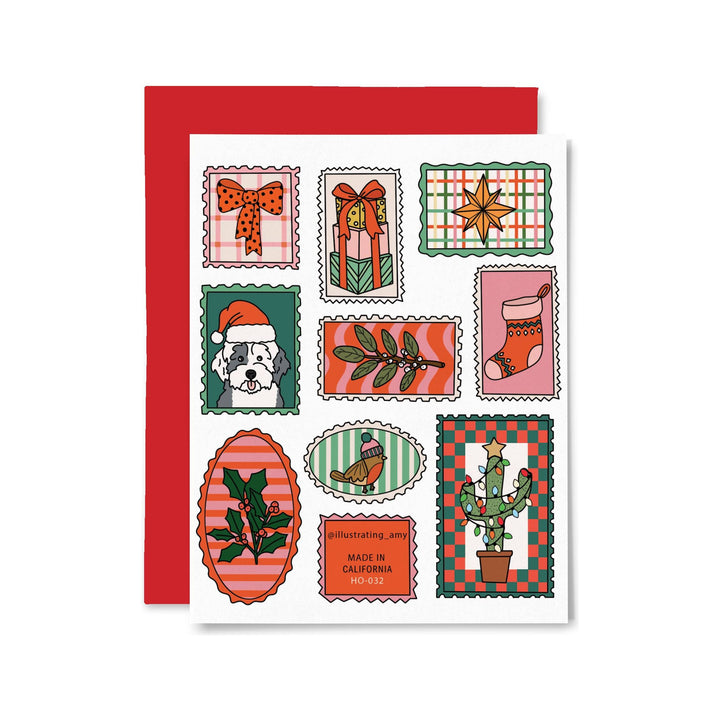 Holiday Stamps Card