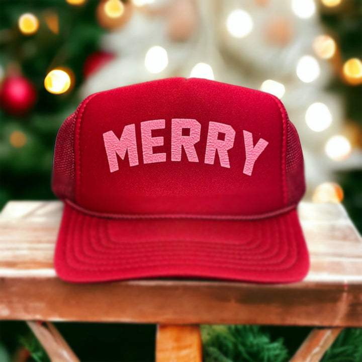 Velvet MERRY Maroon Trucker