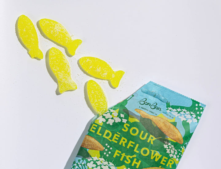 Sour Elderflower Fish Swedish Candy