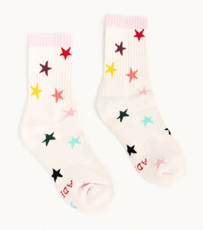 Rainbow Stars Socks