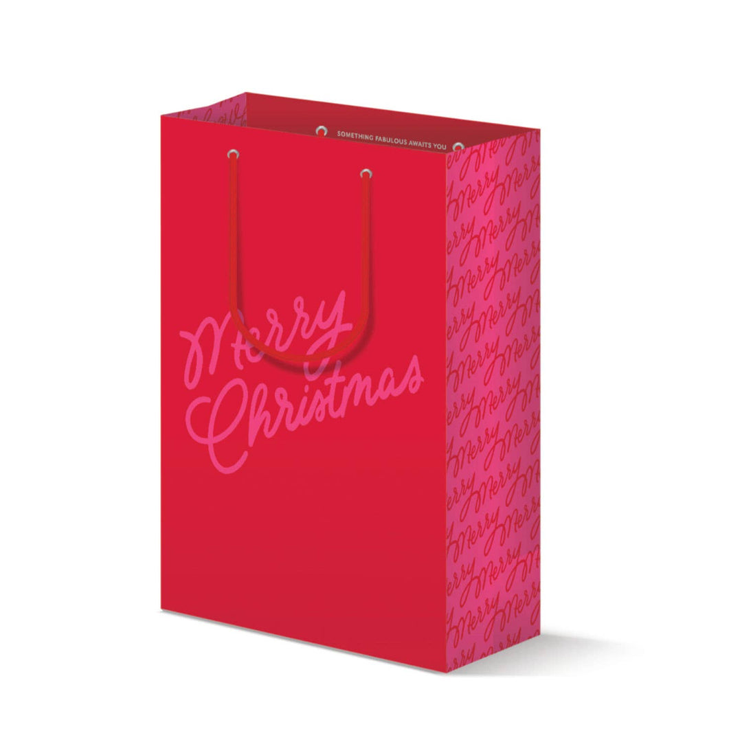 Merry Script Gift Bag