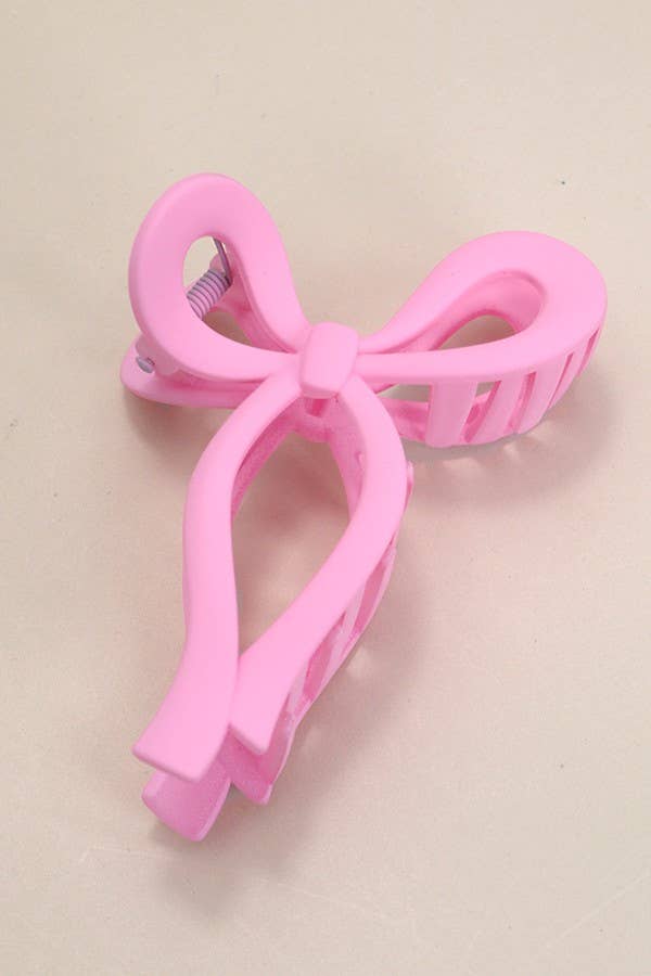 Pink Bow Clip