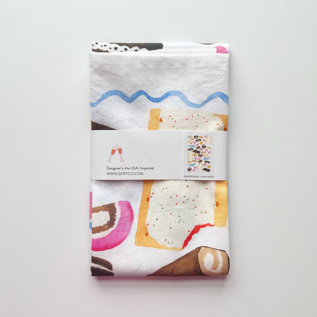 Nostalgic Junk Food Tea Towel