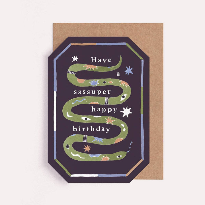 Ssssuper Snake Birthday Card