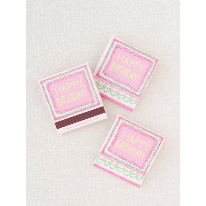 Happy Birthday Vintage Cake Matchbooks