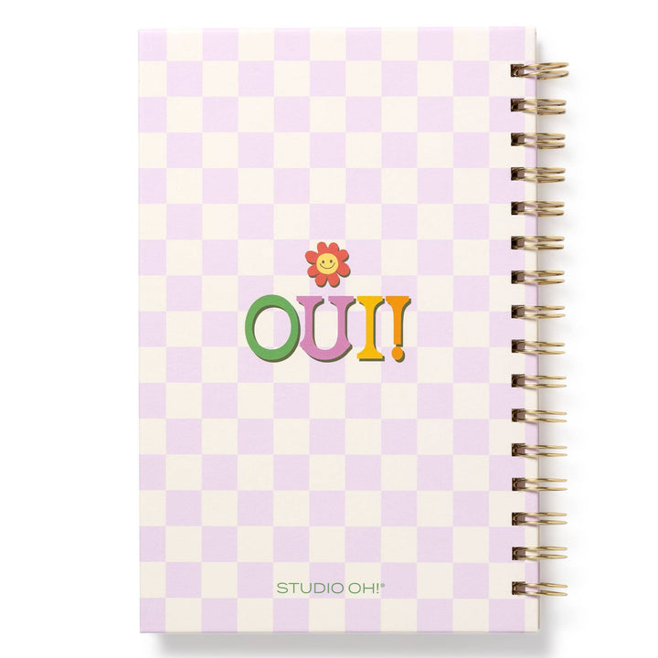 Bonjour Medium Spiral Notebook