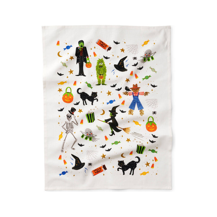 Halloween Parade Tea Towel