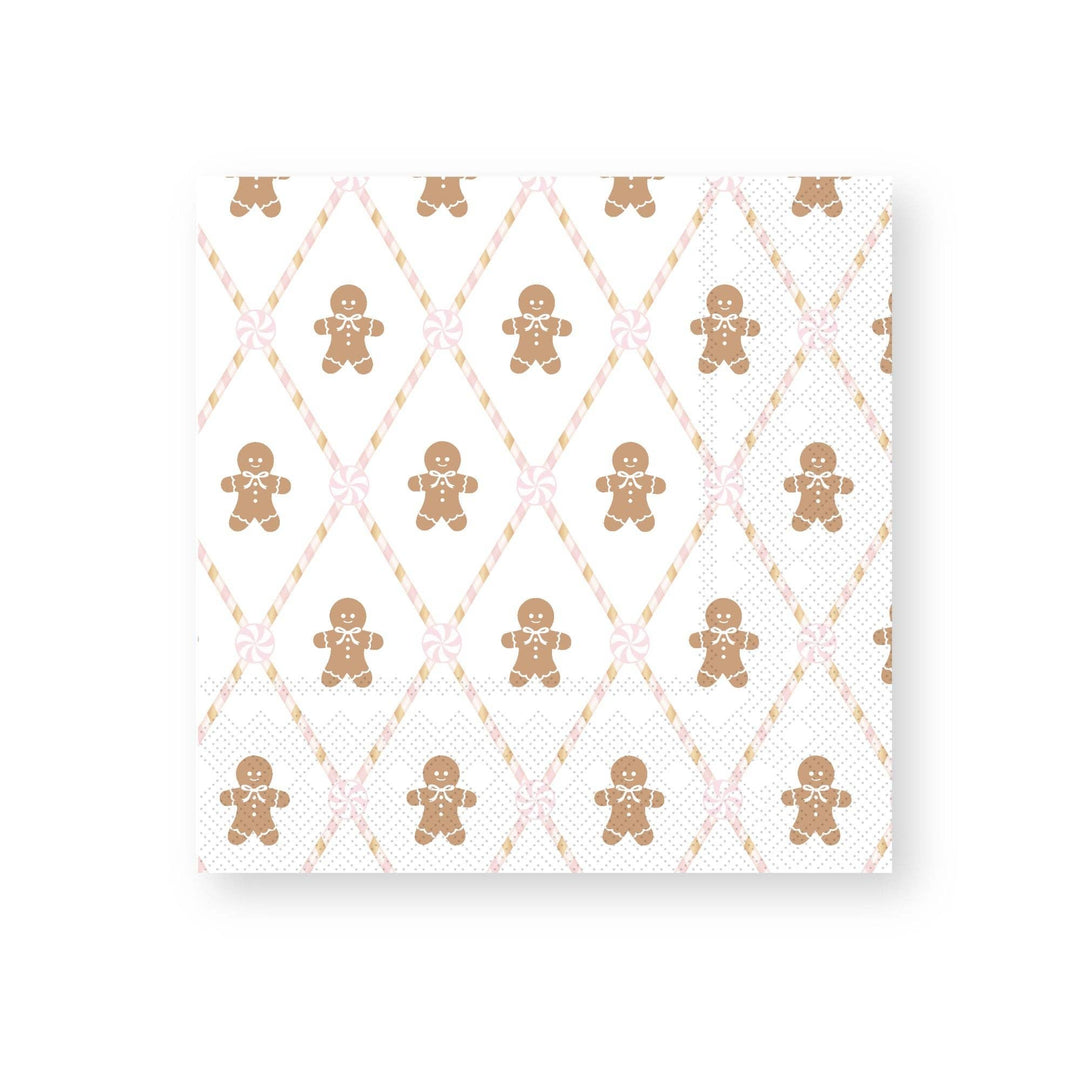 Pink Gingerbread Large Napkins