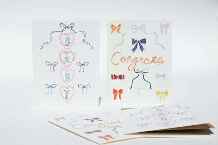 Bows Baby Card