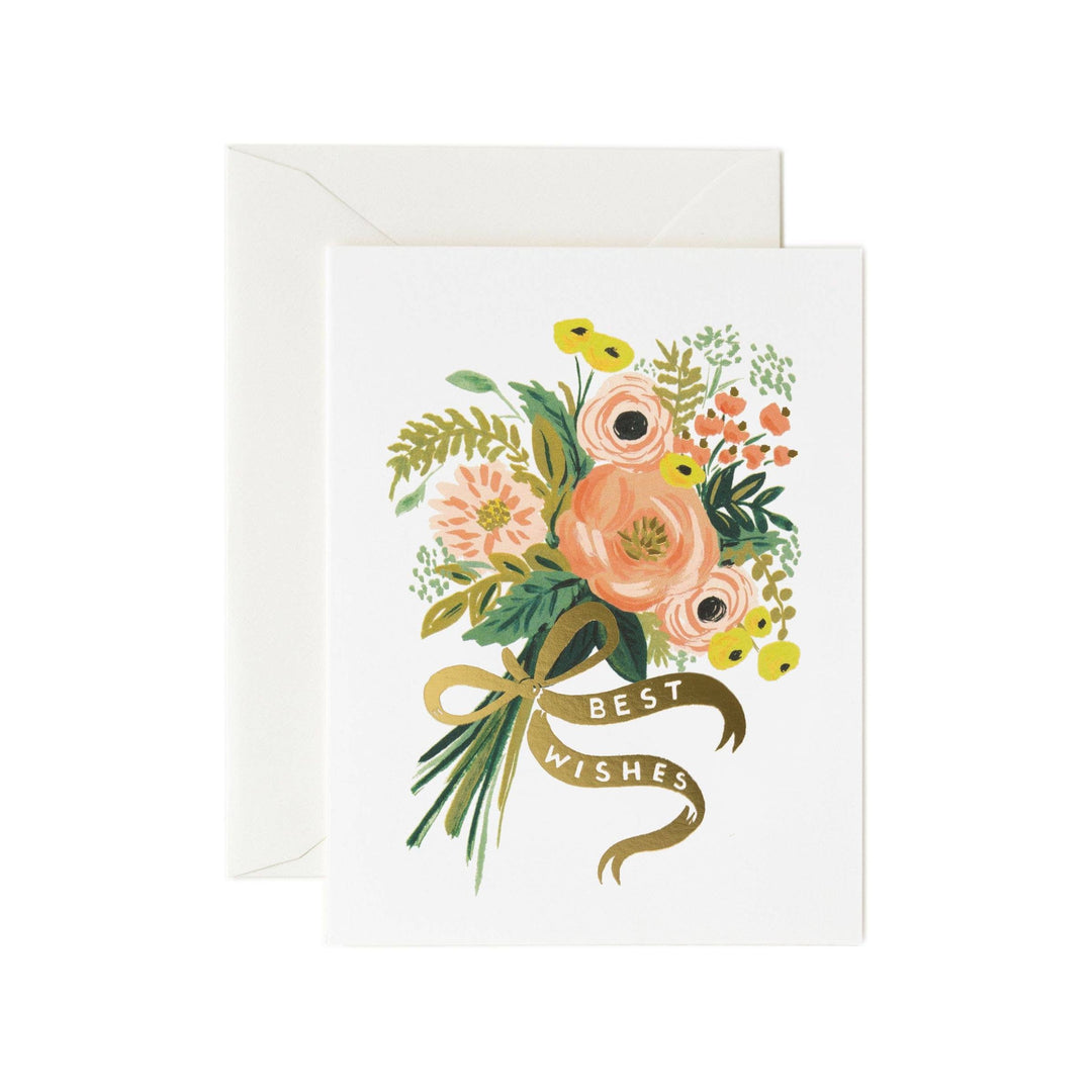 Best Wishes Bouquet Card