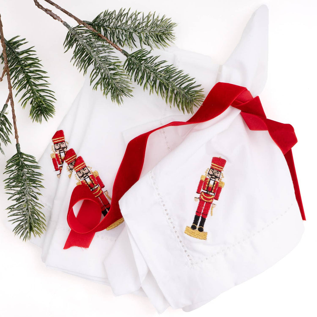 Nutcracker Embroidered Dinner Napkin