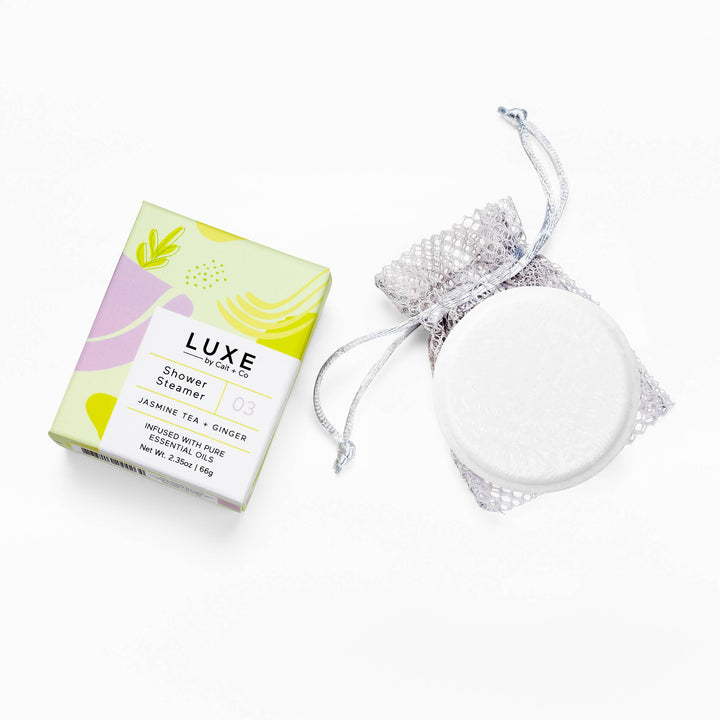 Luxe Jasmine Tea + Ginger Shower Steamer