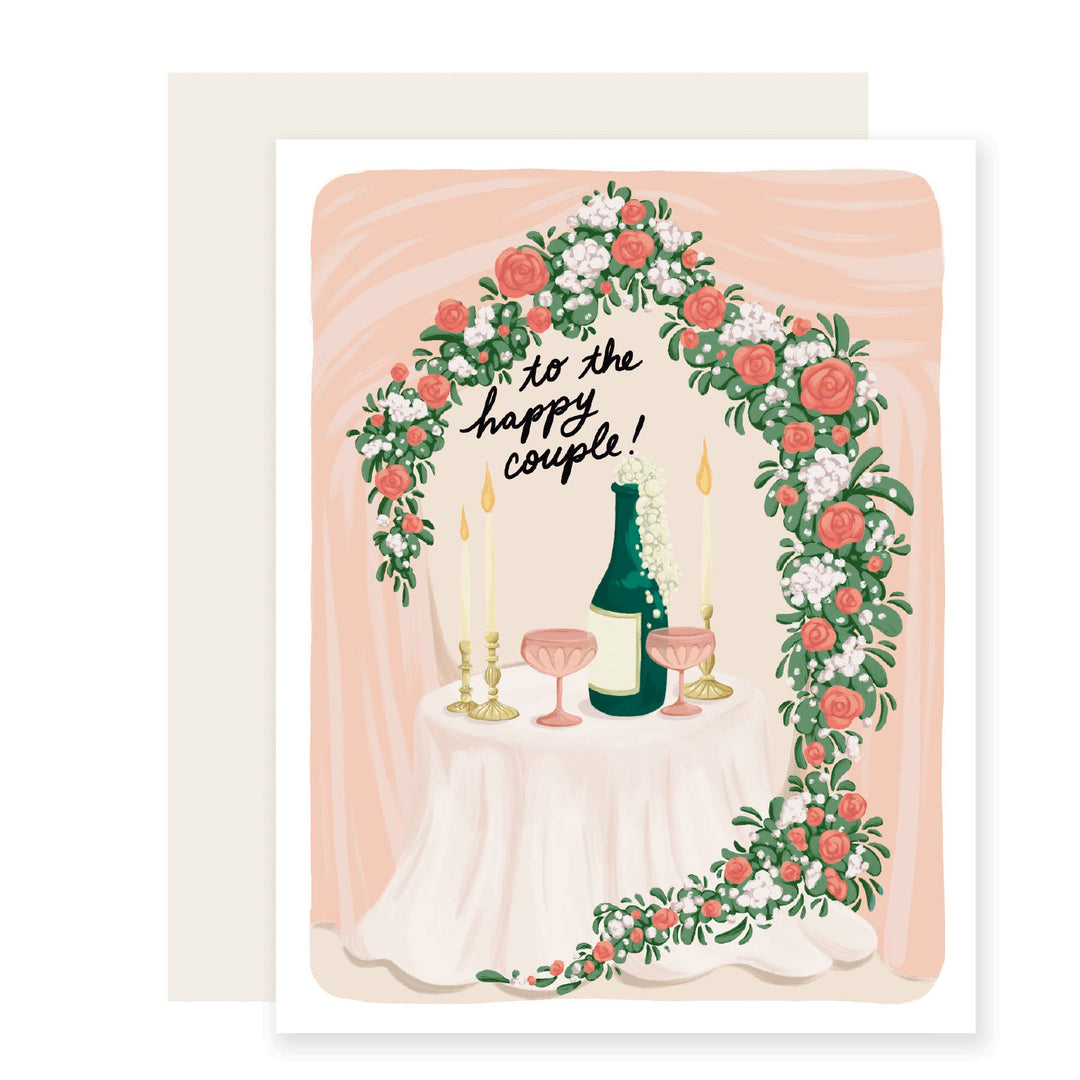 Happy Couple Champagne Card