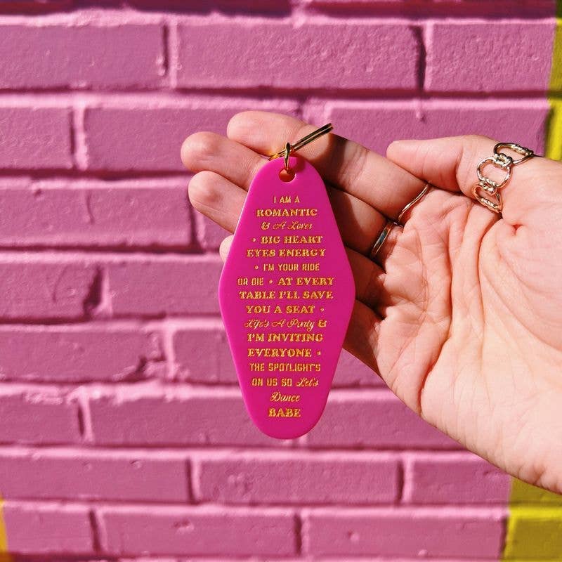 The Lover Mantra Motel Keytag