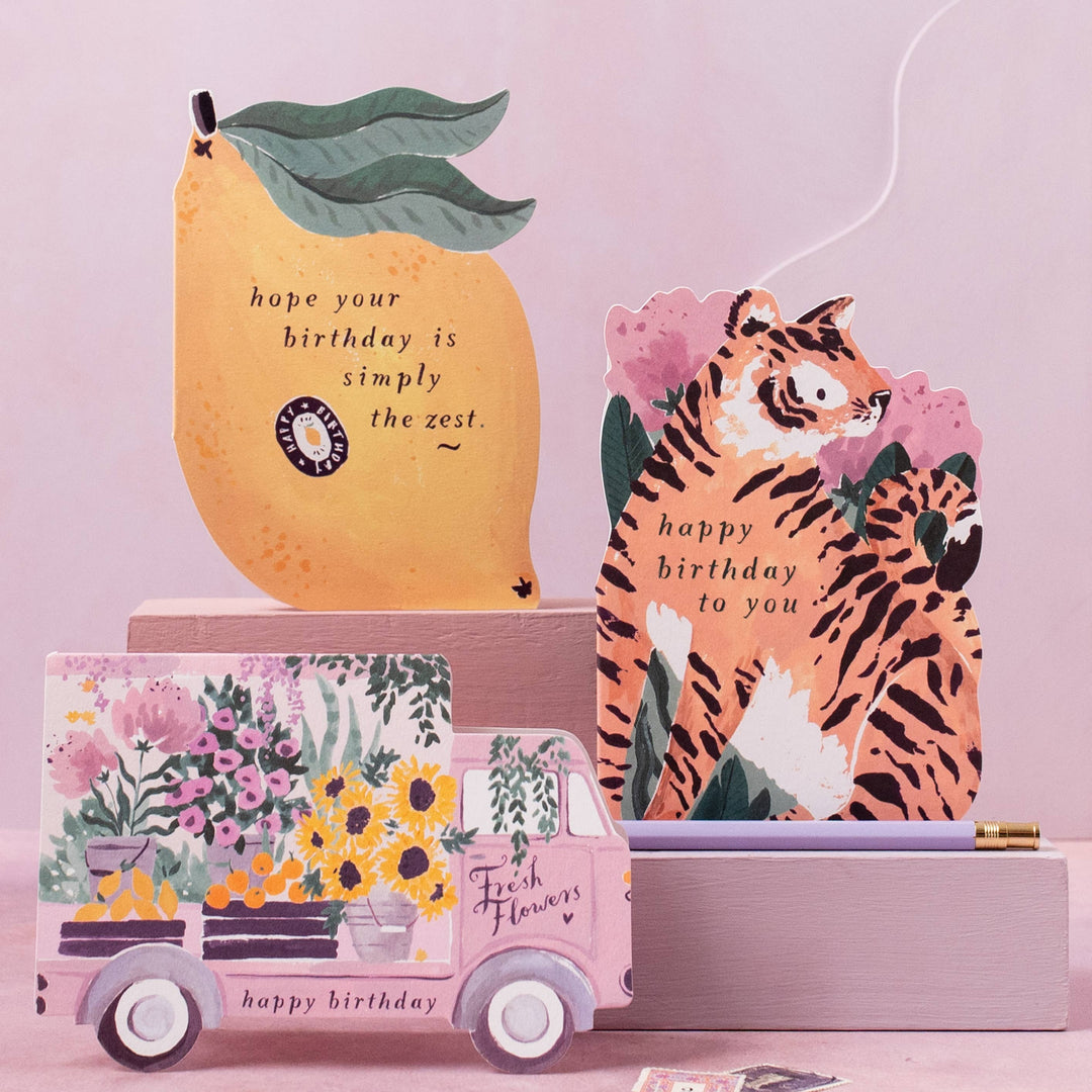 Flower Truck Birthday Card