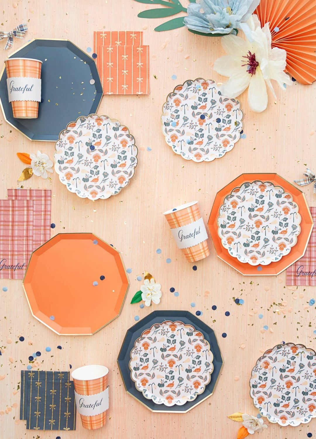 Sunkissed Orange Dinner Plates