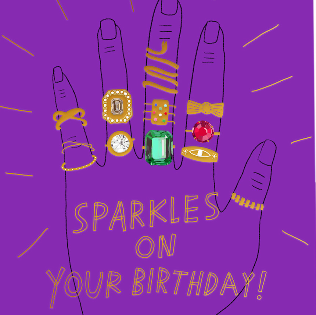 Ring Bling Birthday Card