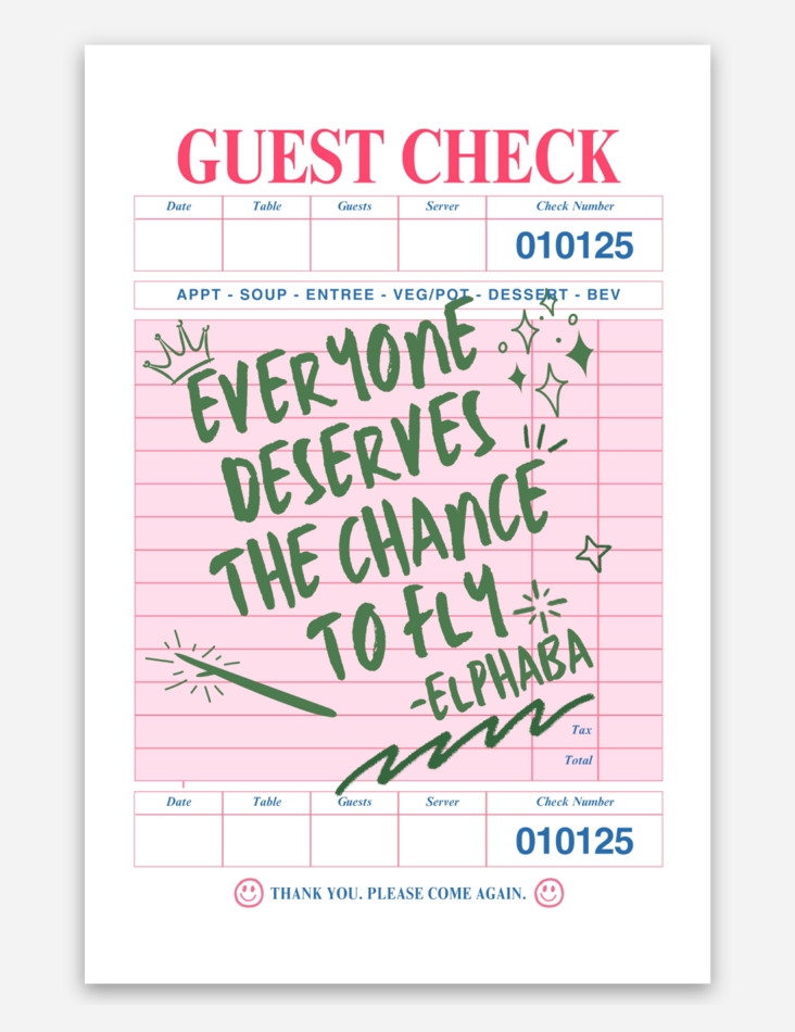 Everyone Deserves The Chance to Fly Sticker (Wicked)