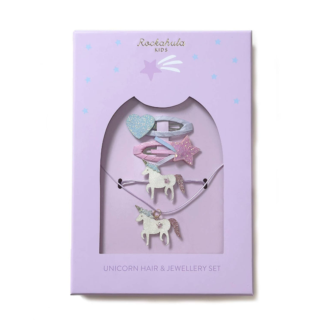 Unicorn Hair & Jewellery Set