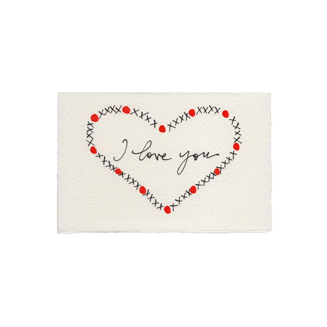 I Love You Heart Valentine Love Card