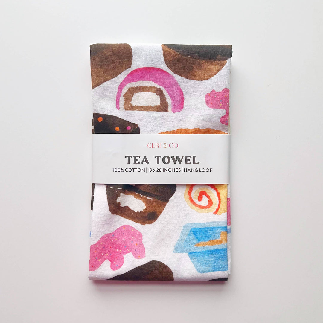 Nostalgic Junk Food Tea Towel