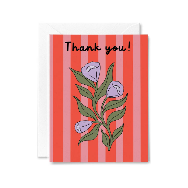 Thank You Bloom Stripe Boxed Notes