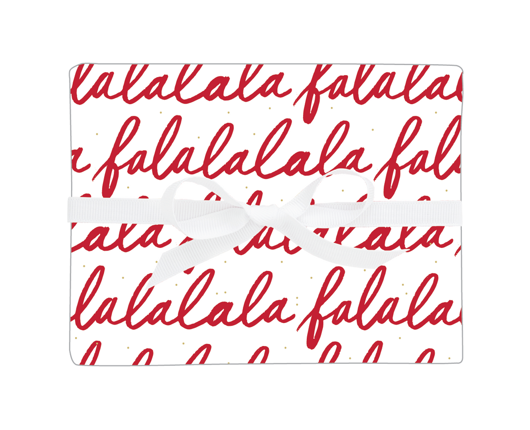 Red Falalalala Gift Wrap Rolls