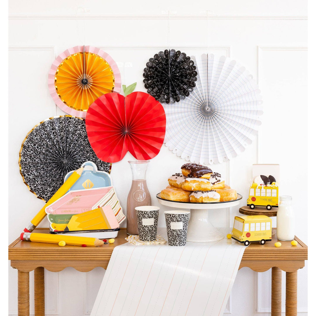 Stack of Books Paper Plate