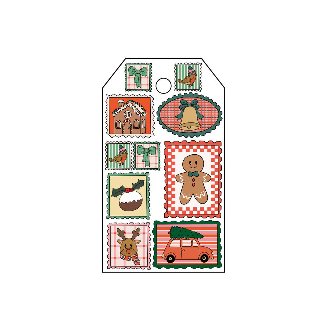 Holiday Stamps Gift Tags