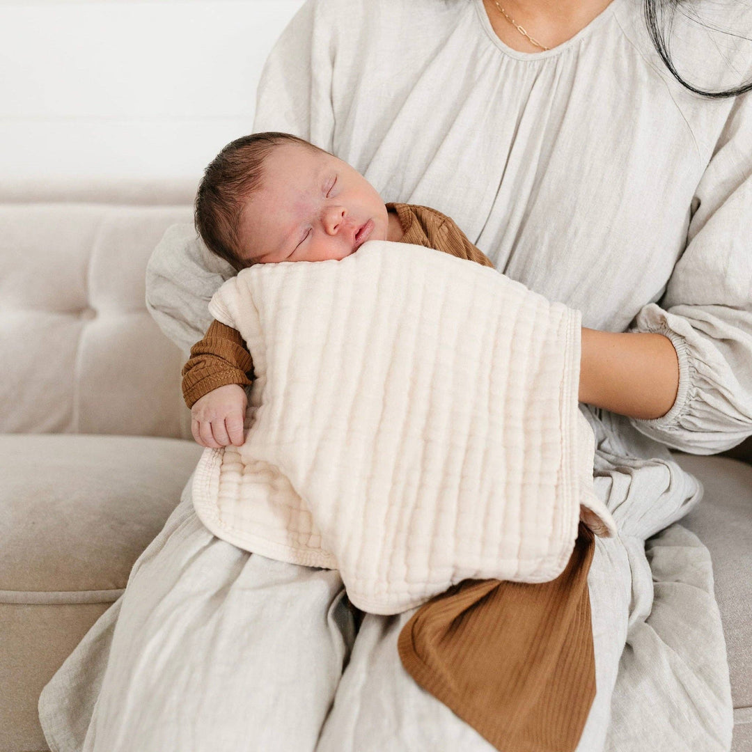 Honey + Cream Burp Cloth 2 Pack