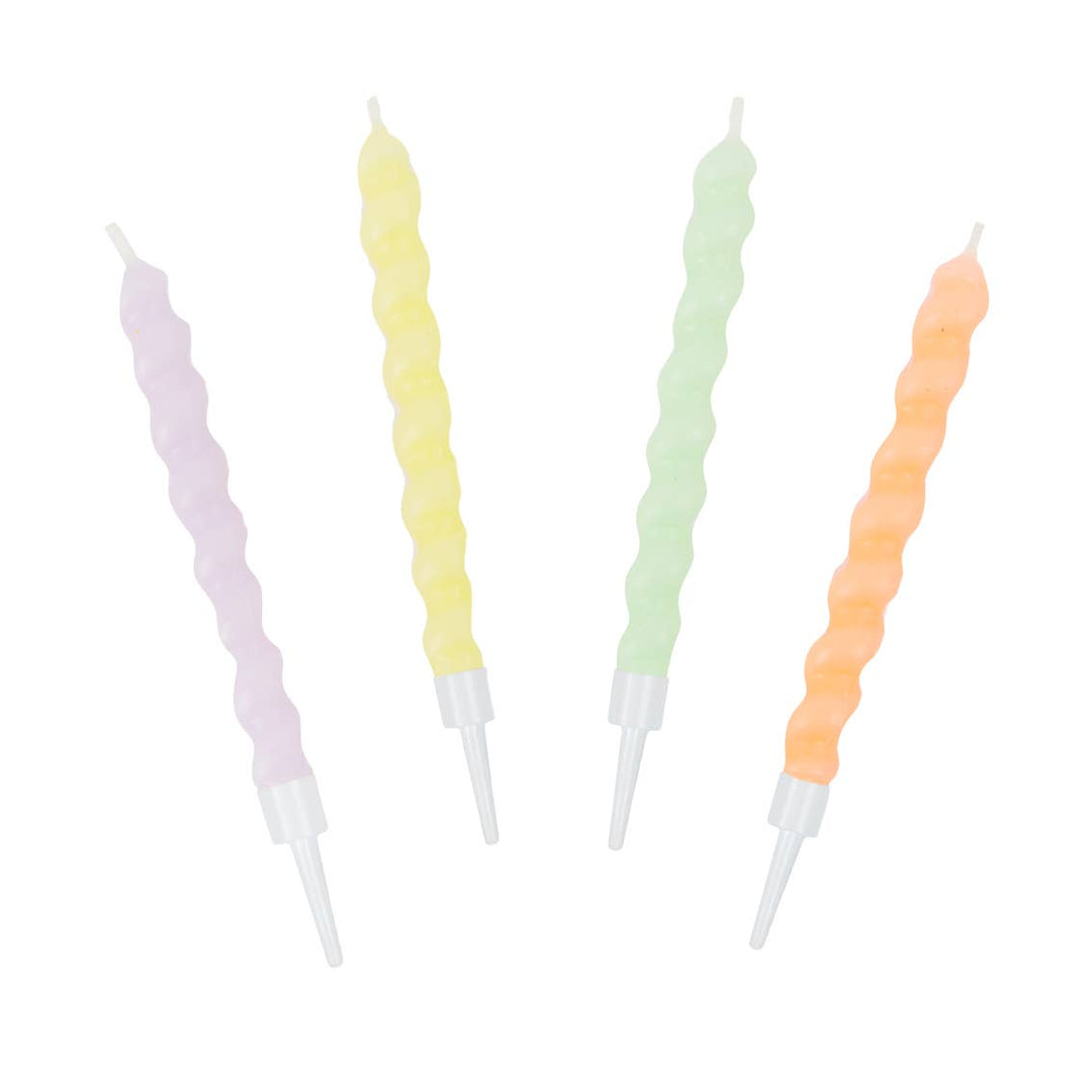 Twisted Pastel Birthday Candles