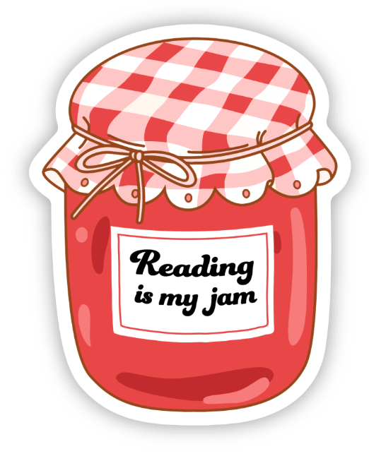 Reading is My Jam Sticker