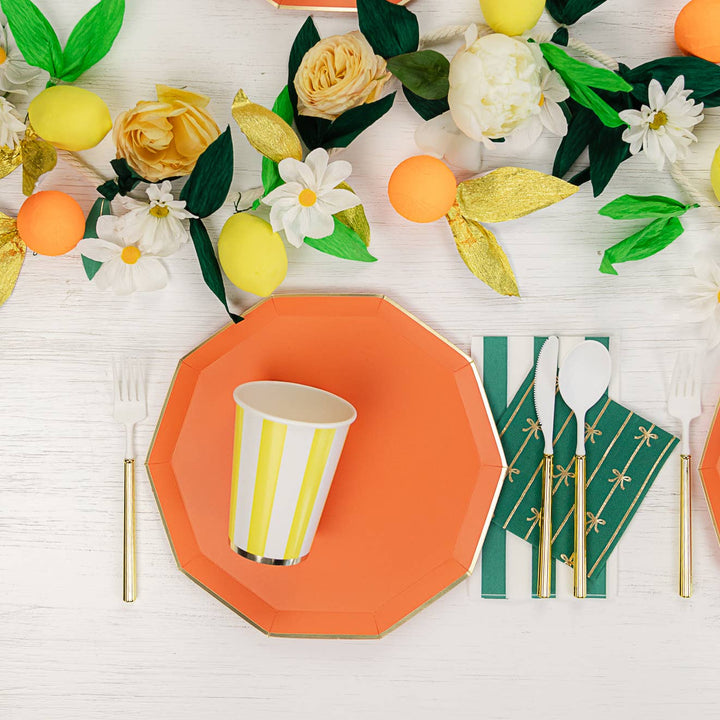 Sunkissed Orange Dinner Plates