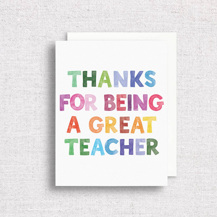 Great Teacher Greeting Card