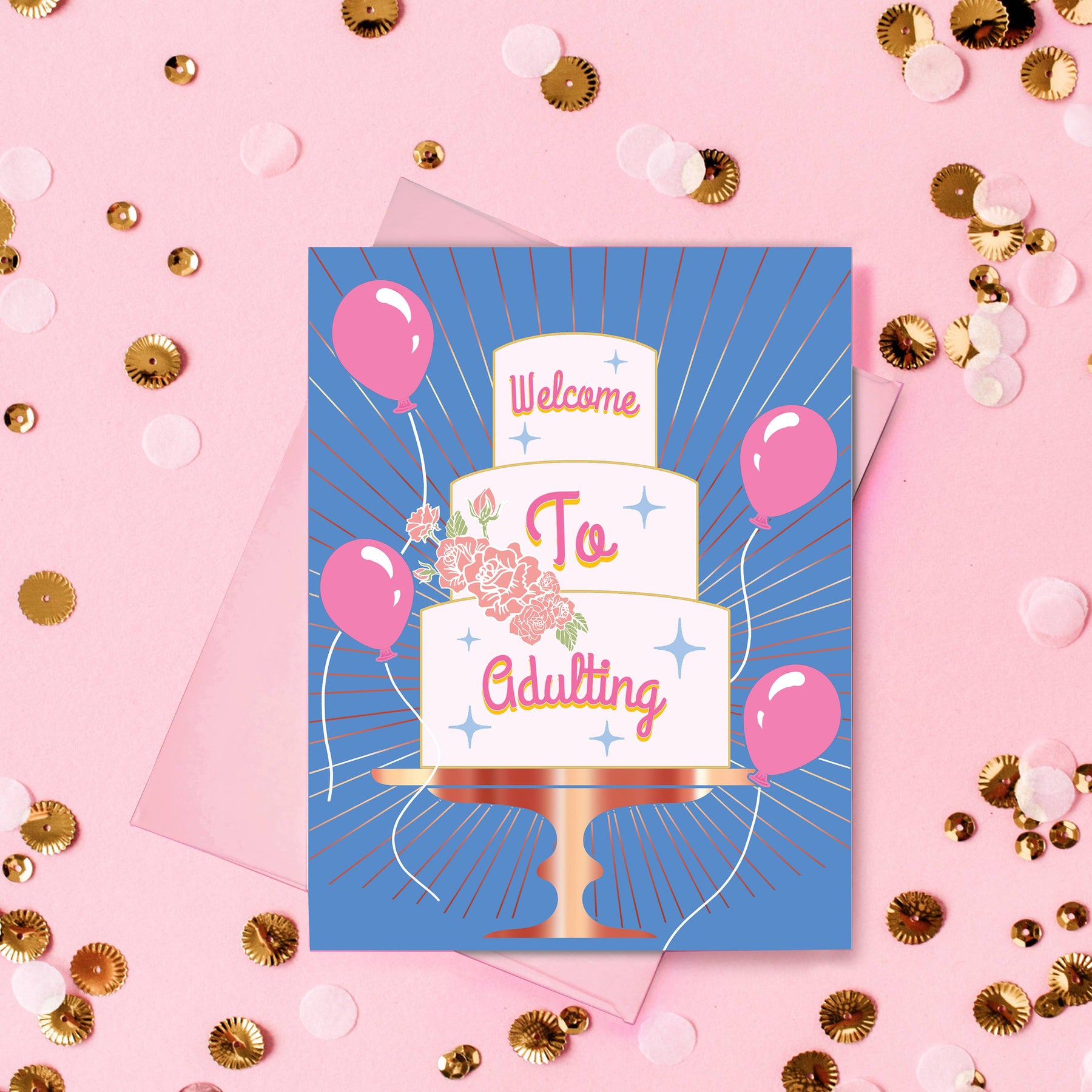 Welcome To Adulting Funny Card – Presley Paige