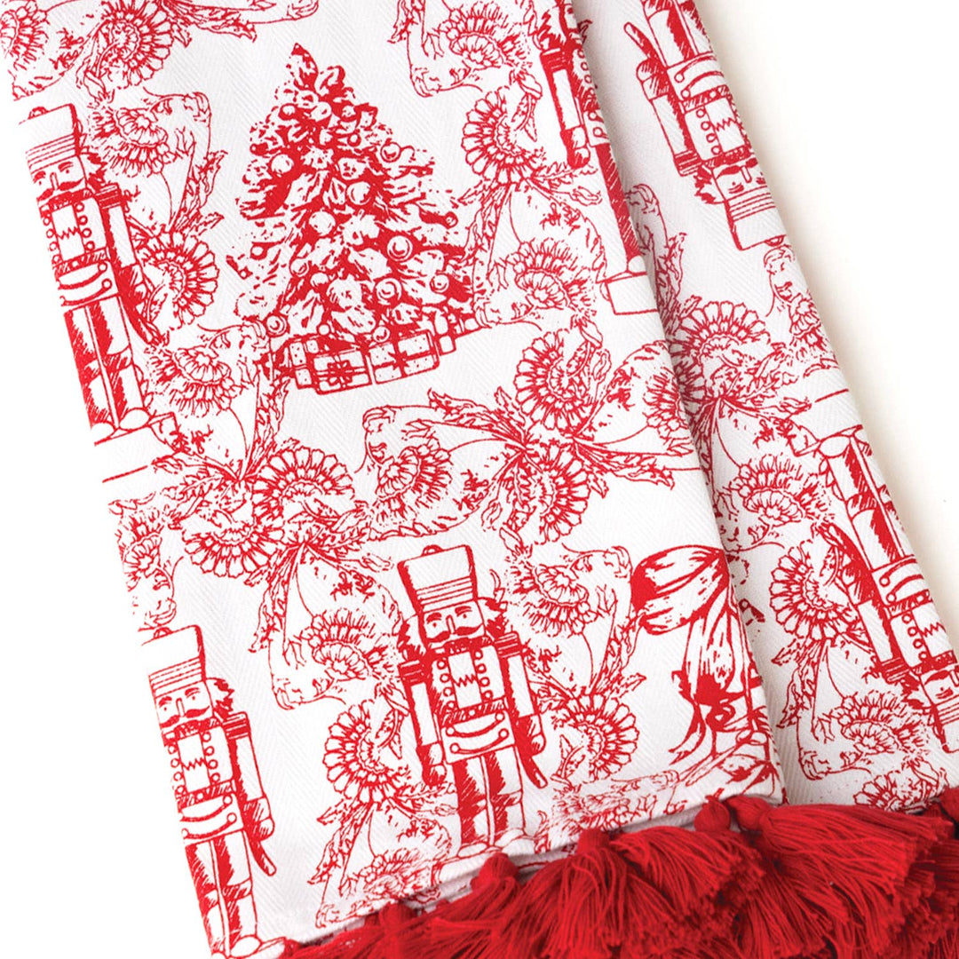 Classic Nutcracker Tassel Kitchen Towel Set