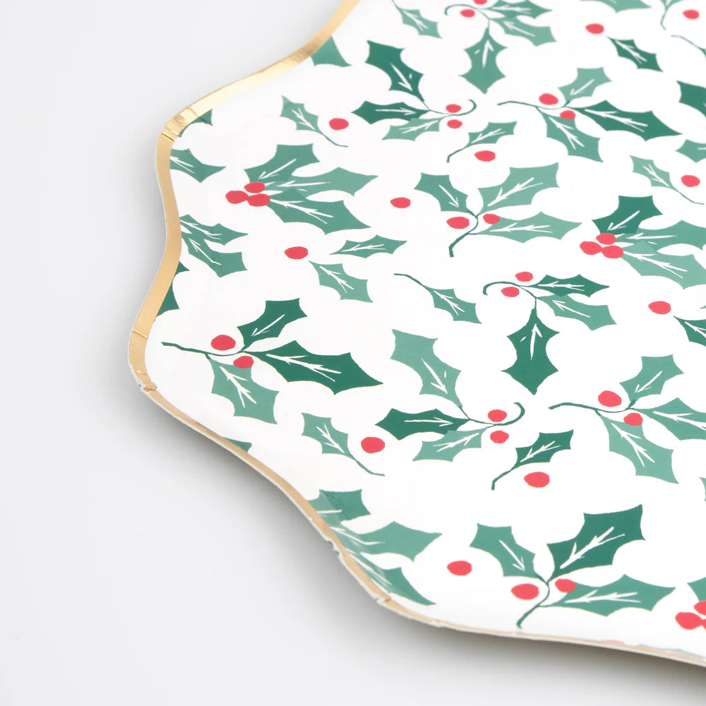 Holly Pattern Dinner Plates