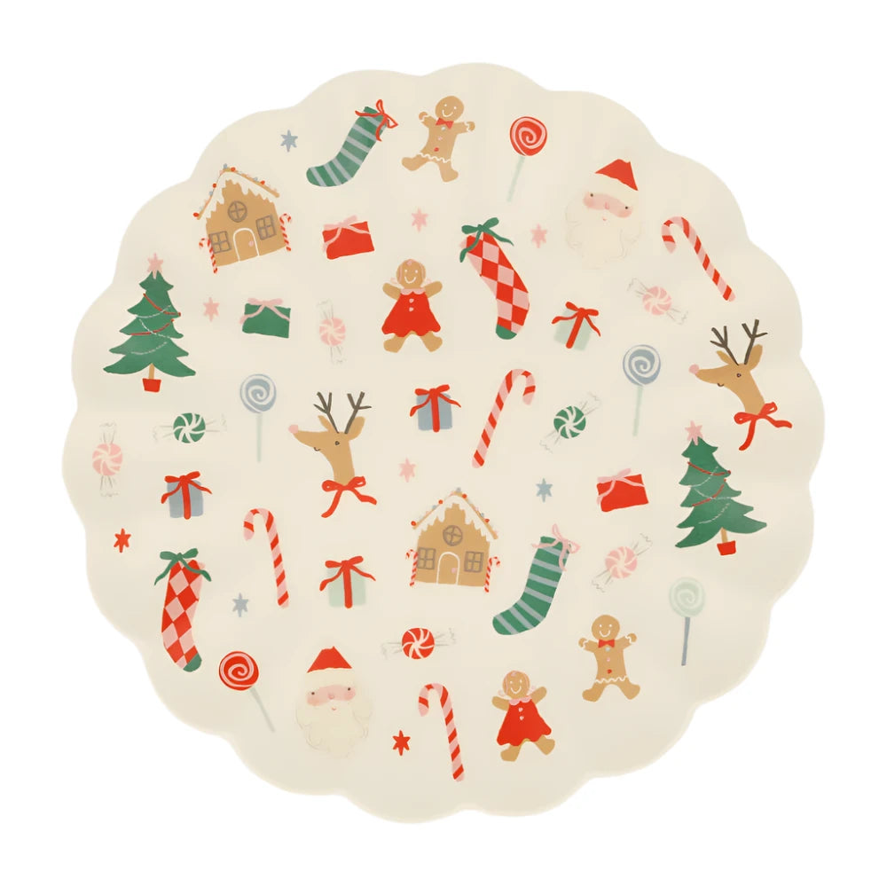 Jolly Christmas Melamine Large Plate