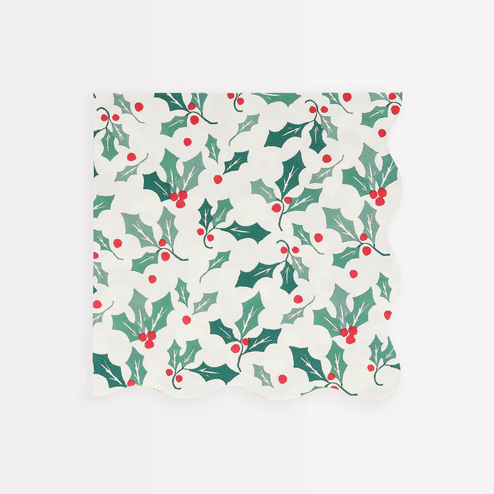 Holly Pattern Large Napkins