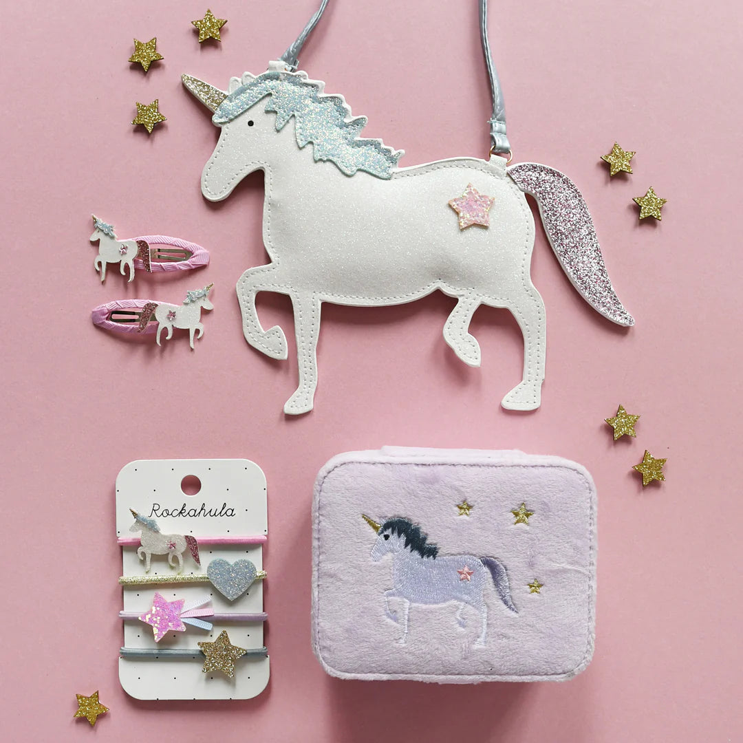 White Unicorn Clips