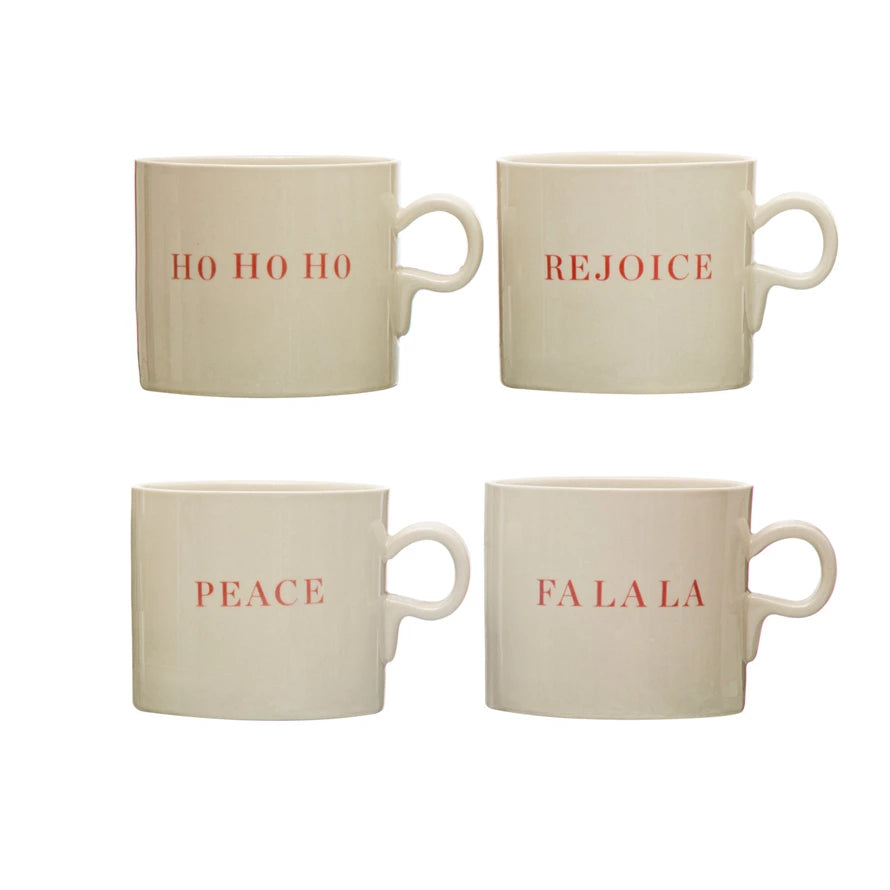 Holiday Saying Stoneware Mug