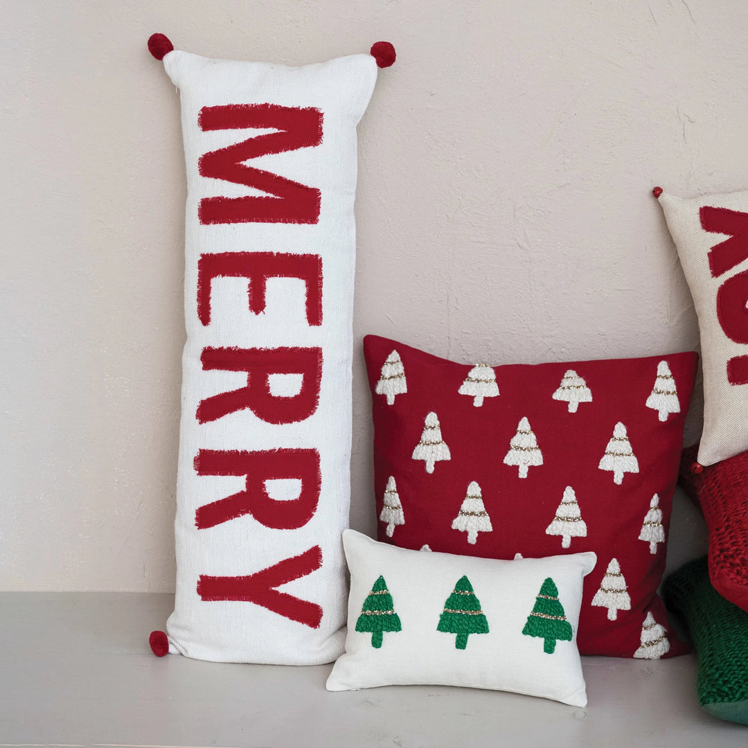 Merry & Pom Poms Pillow