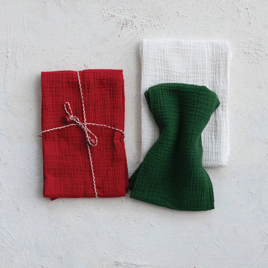 Woven Cotton Double Cloth Tea Towels