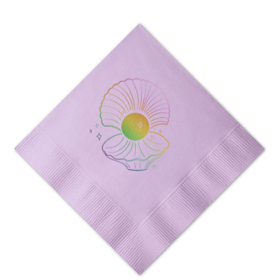 Summer Seashell Paper Goods Napkin