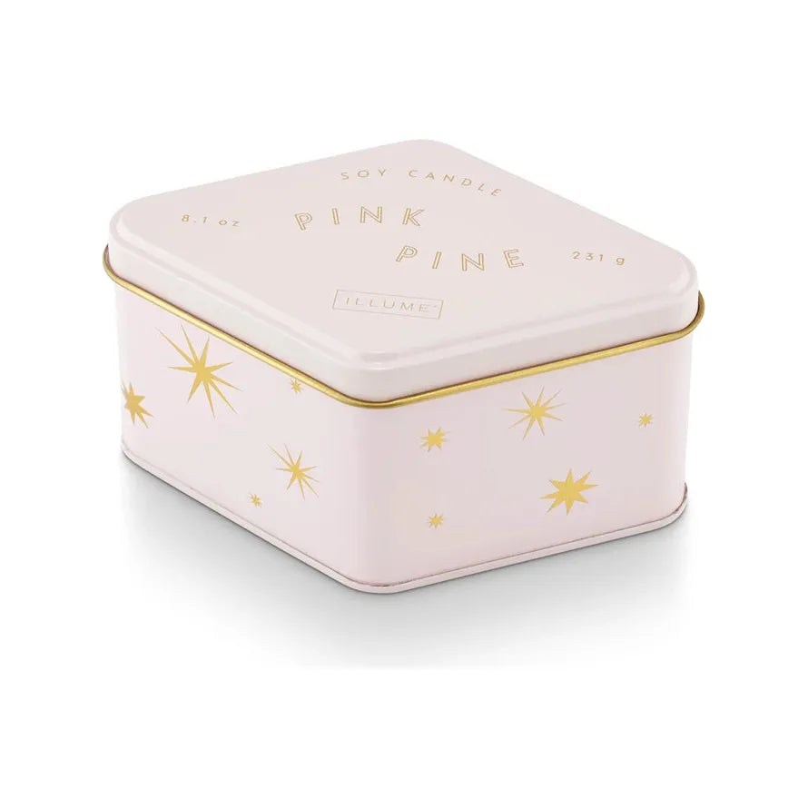 Pink Pine Mini Tin Candle