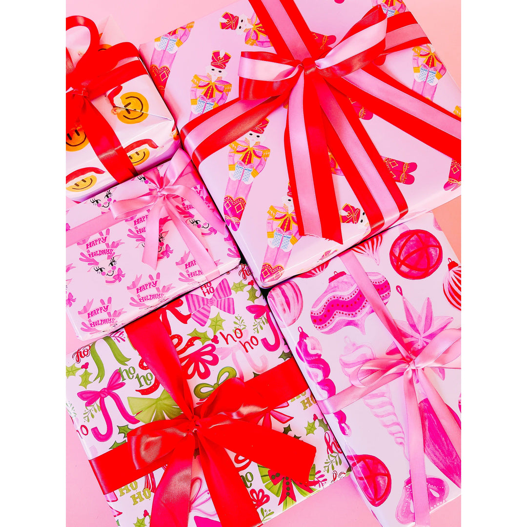 Pink Ornament Gift Wrap