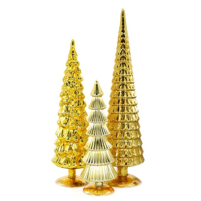 Large Yellow Hue Trees (Set of 3)