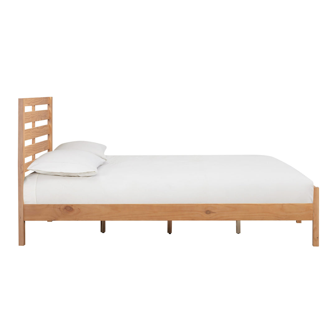 Andy Wooden King Bed in Oak