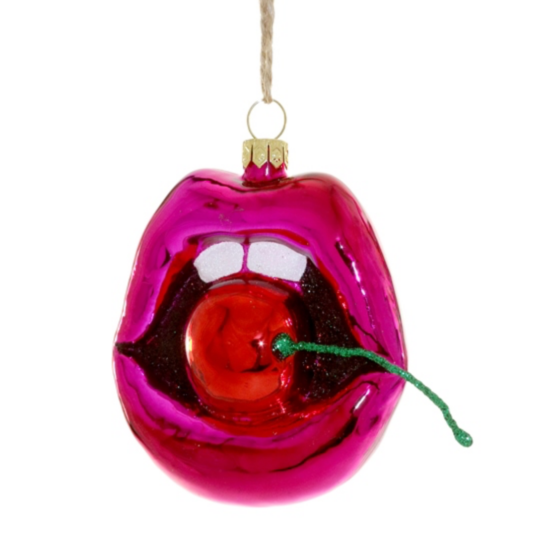 Cherry Lips Ornament