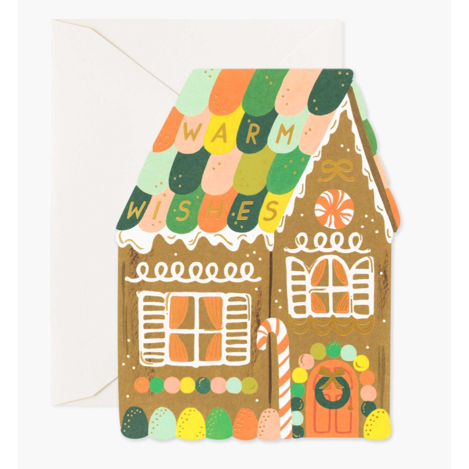 Gingerbread House Card Single or Boxed Set of 8